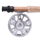 Kylebooker FR02 flugfiskerulle 2 + 1 kullager 1:1 Vänster Höger Hand Conversion Fishing Rulle med påse